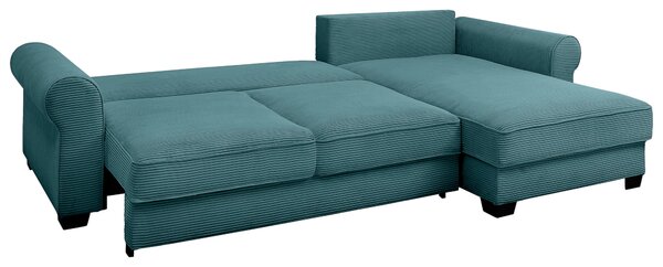 ROHOVÁ SEDAČKA, textil, azúrovomodrá MID.YOU - Sedačky, Online Only