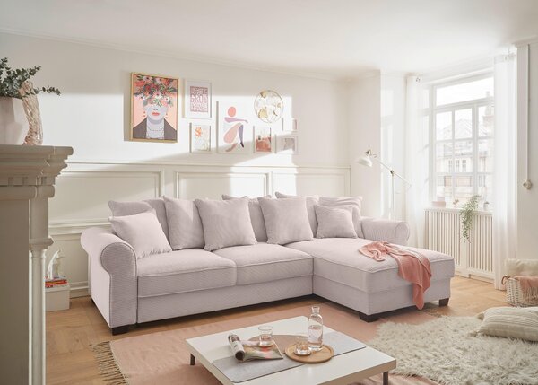 ROHOVÁ SEDAČKA, textil, ružová MID.YOU - Sedačky, Online Only
