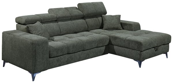 ROHOVÁ SEDAČKA, textil, tmavozelená MID.YOU - Sedačky, Online Only