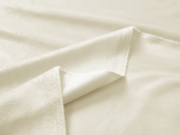 Biante Zamatový záves Velvet Prémium SVP-003 Smotanový - šírka 135 cm 135x140 cm