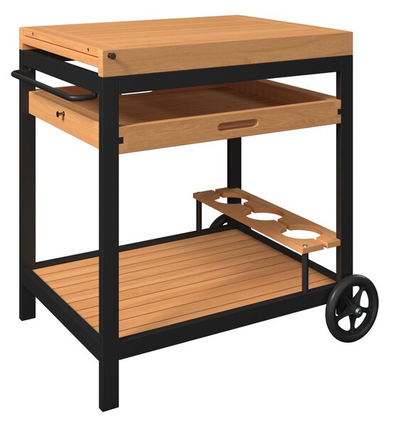 ZÁHRADNÝ SERVÍROVACÍ VOZÍK, drevo, kov, 73/80/50 cm Ambia Garden - Online Only záhrada, Online Only