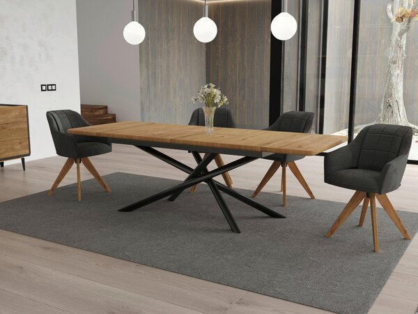 JEDÁLENSKÝ STÔL, divoký dub, 160 (240)/90/75 cm Linea Natura - Stoly, Online Only