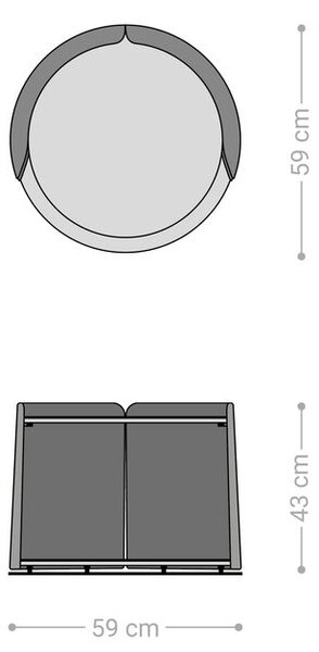 DELIFE Konferenčný stolík Daban 59x59 cm keramika Laminam®Noir Desir hnedá podstava kov titánová farba
