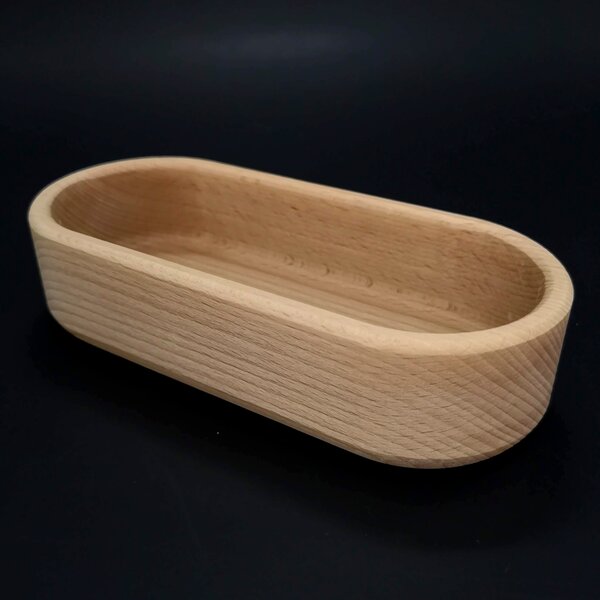 AMADEA Drevená miska ovál, masívne drevo, rozmer 18x8x4, 5 cm
