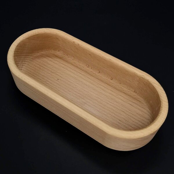 AMADEA Drevená miska ovál, masívne drevo, rozmer 18x8x4, 5 cm