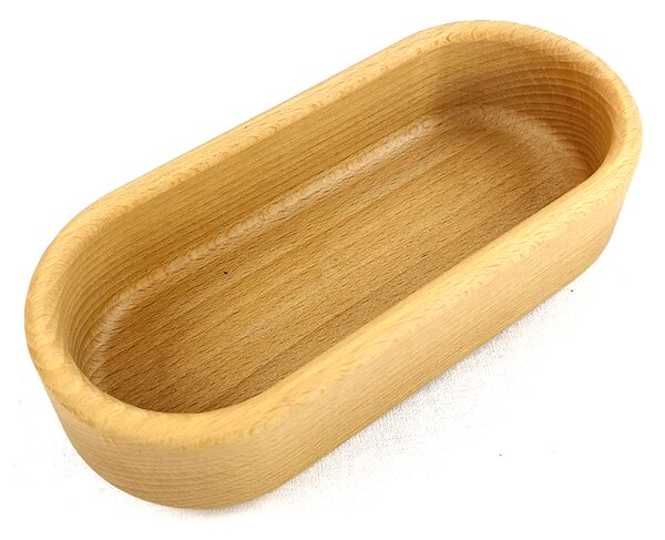 AMADEA Drevená miska ovál, masívne drevo, rozmer 18x8x4, 5 cm