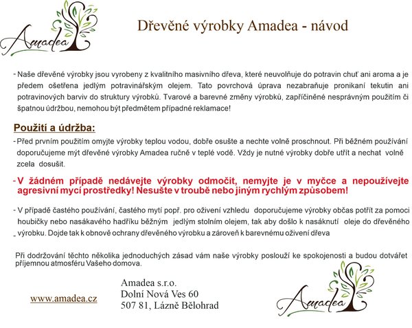 AMADEA Drevená vidlička, masívne drevo, dĺžka 25 cm