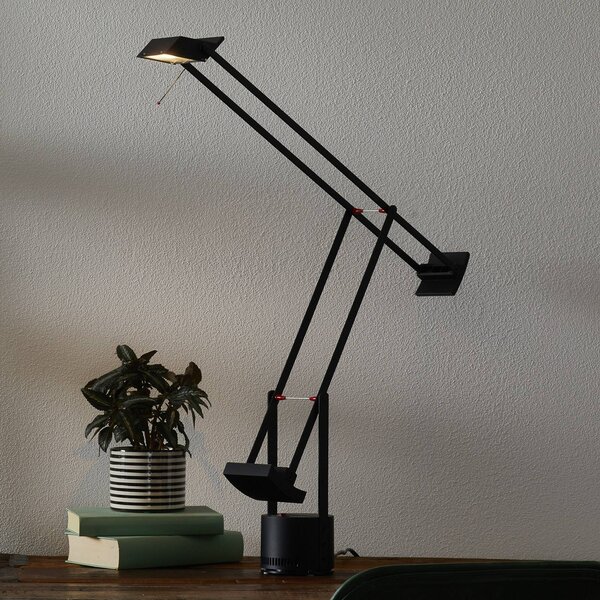 Artemide Tizio 35 stolová lampa, Čierna, Pracovňa / Kancelária, Hliník, Dizajn, Stolová lampa