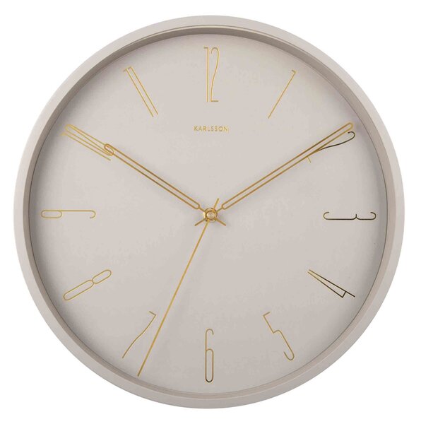 KARLSSON Nástenné hodiny Belle Numbers 4 × 35 cm