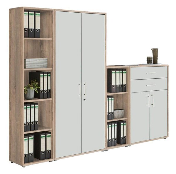 SKRINKA NA DOKUMENTY, biela, farba duba, 257/185,6/33 cm MID.YOU - Online Only kancelárie, Online Only