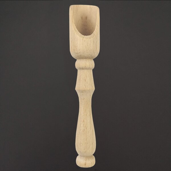 AMADEA Drevená lopatka na korenie, masívne drevo, veľkosť 14 cm