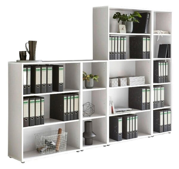 REGÁL NA ŠANÓNY, biela, 257/185,6/33 cm MID.YOU - Online Only kancelárie, Online Only