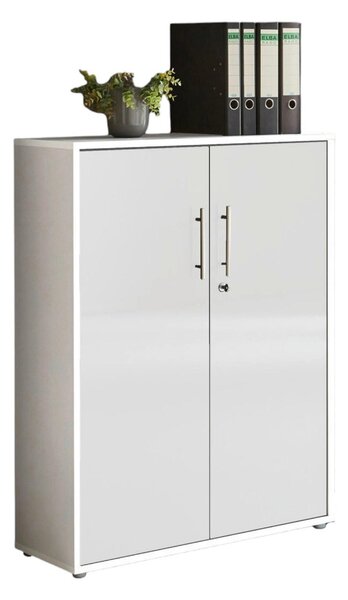 SKRINKA NA DOKUMENTY, biela, biela s vysokým leskom, 84,4/113,6/33 cm MID.YOU - Online Only kancelárie, Online Only