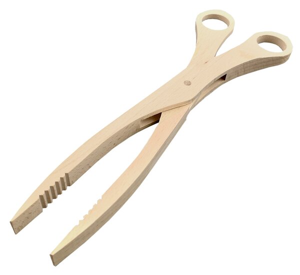 AMADEA Drevené nožnice na grilovanie, masívne drevo, dĺžka 27 cm