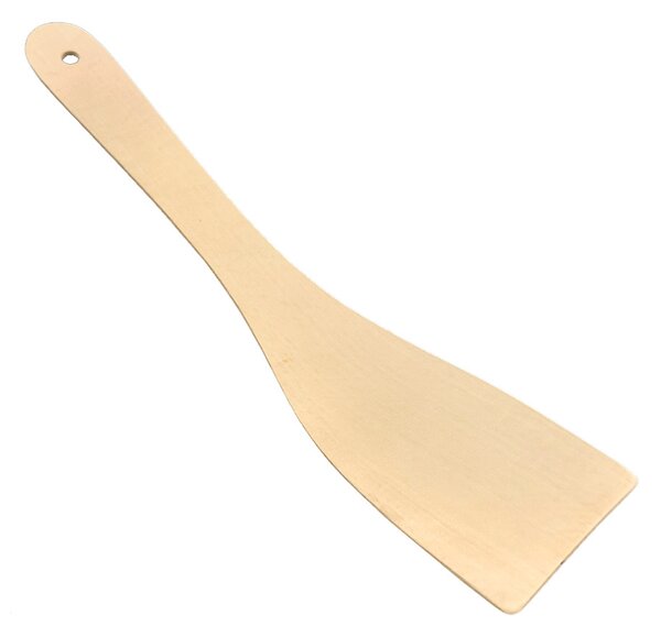 AMADEA Drevená obracačka prehnutá, masívne drevo, 27 cm
