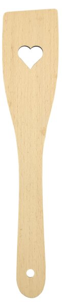 AMADEA Drevená obracačka so srdcom, masívne drevo, 28 cm