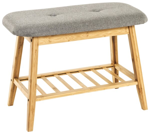 LAVICA NA TOPÁNKY, sivá, prírodná farba, 60/44/30 cm Xora - Skrine, regály & police na topánky