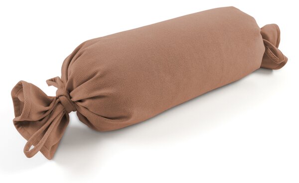 Biante Vankúš valec bonbon Velur VLR-006 Orieškovo hnedý 15x40 cm