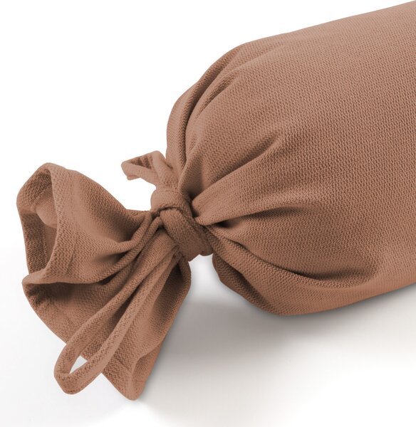 Biante Vankúš valec bonbon Velur VLR-006 Orieškovo hnedý 15x40 cm