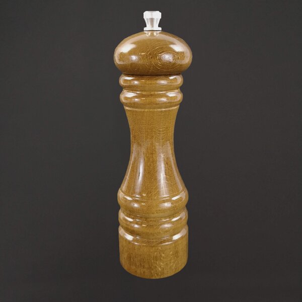 AMADEA Drevený mlynček na korenie tmavé drevo, 18 cm