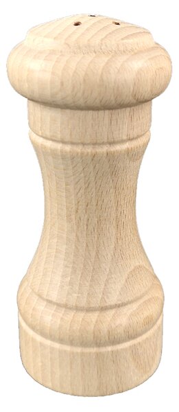 AMADEA Drevená soľnička prírodné, masívne drevo, 10 cm