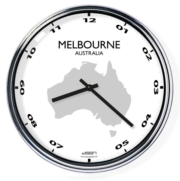 Kancelárske nástenné hodiny: Melbourne, Výber farieb Tmavé