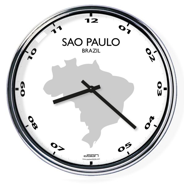 Kancelárske nástenné hodiny: Sao Paulo, Výber farieb Tmavé