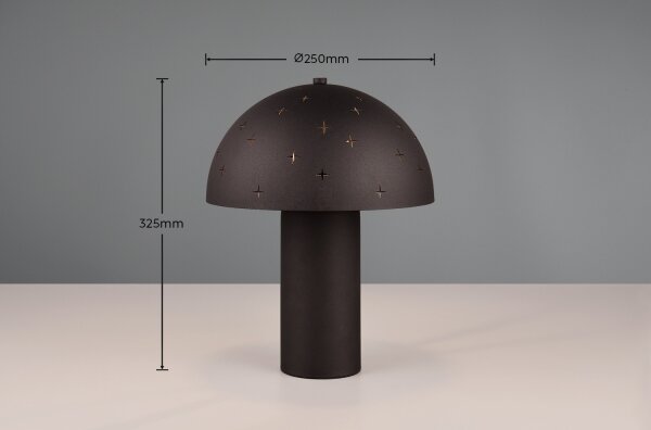 Reality - Stolná lampa SETA 1xE14/28W/230V čierna