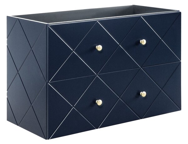CMD Via Domo - Kúpeľňová skrinka pod umývadlo Elegance Blue - modrá - 90x61x46 cm