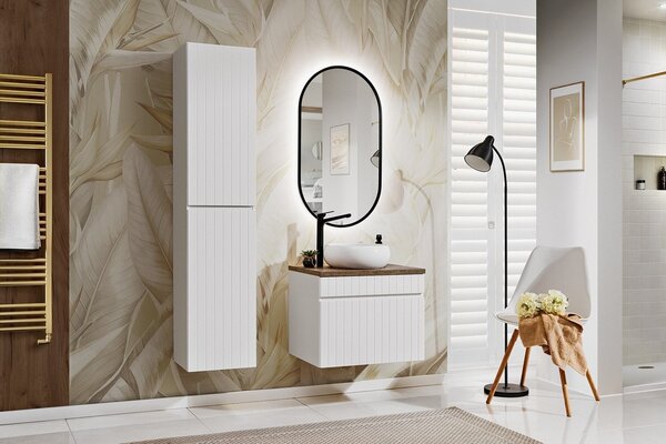 Vysoká skrinka do kúpeľne ICONIC White 80-01