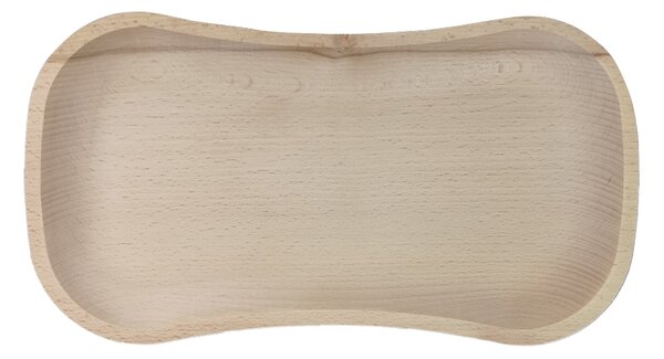 AMADEA Drevený servírovací podnos, masívne drevo, 30 cm