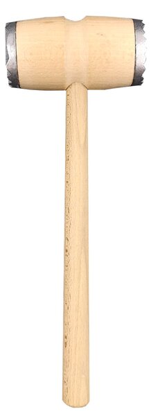 AMADEA Drevená palička na mäso s kovom, masívne drevo, dĺžka 28 cm