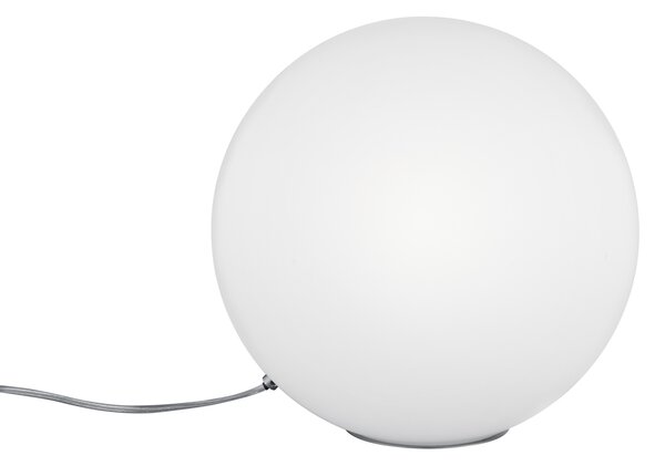 Trio MIDAS | Dizajnová guľatá stolová lampa E27 Farba: Biela