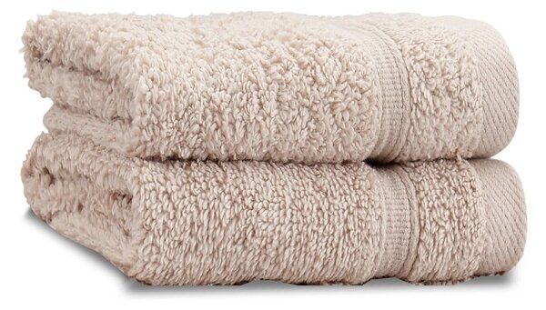 Béžové froté bavlnené uteráky v súprave 2 ks 30x30 cm Zero Twist – Catherine Lansfield