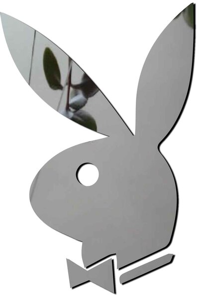 STYLESA Nálepka ka na stenu zrkadlo PLAYB OX002 čierne: Zrkadlo Silver Plexisklo 2874-9414 OX002- Modern wall stickers
