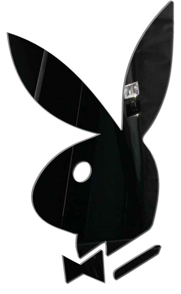 STYLESA Nálepka ka na stenu zrkadlo PLAYB OX002 čierne: Zrkadlo Silver Plexisklo 2874-9414 OX002- Modern wall stickers