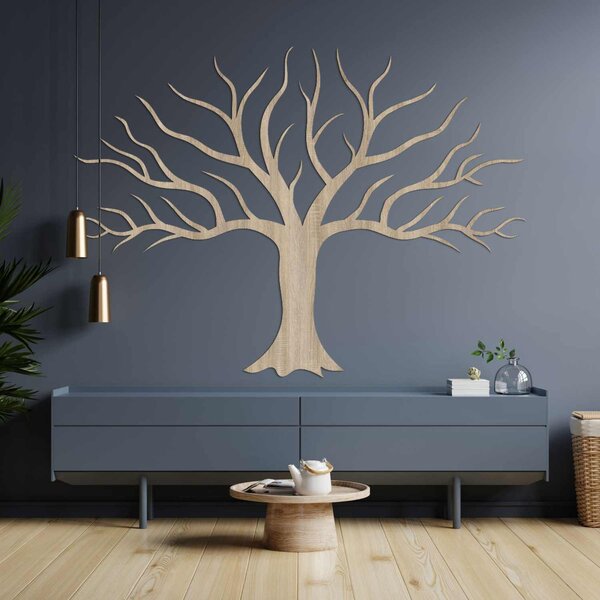 Drevený obraz na stenu so strom konáre | KIRK: HDF - Dub Sonoma 40 x 30 cm 3766-99139 HDF0174