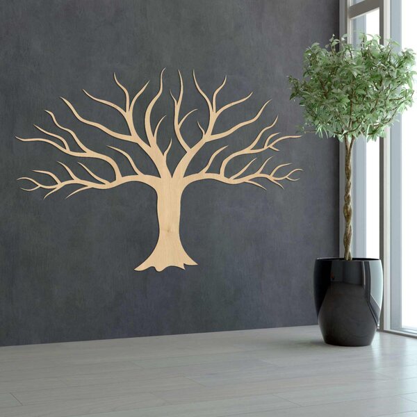 Drevený obraz na stenu so strom konáre | KIRK: HDF - Dub Sonoma 40 x 30 cm 3766-99139 HDF0174