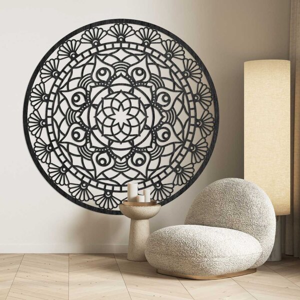 Mandala drevená nástenná dekorácia | JOKOPO: Preglejka Topoľ - Honey 3071 30 cm 3775-104583 PR0176