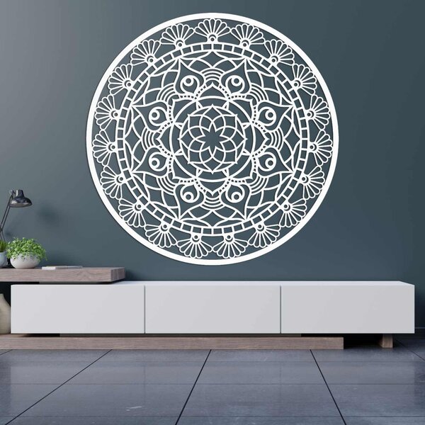 Mandala drevená nástenná dekorácia | JOKOPO: Preglejka Topoľ - Honey 3071 30 cm 3775-104583 PR0176