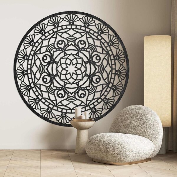 Mandala drevená nástenná dekorácia | JOKOPO: Preglejka Topoľ - Honey 3071 30 cm 3775-104583 PR0176