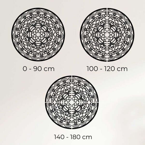 Mandala drevená nástenná dekorácia | JOKOPO: Preglejka Topoľ - Honey 3071 30 cm 3775-104583 PR0176