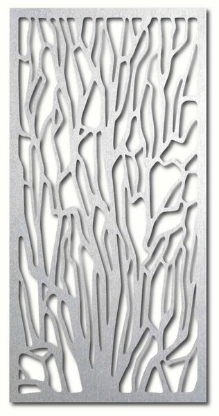 Elegantná drevená nástenná dekorácia s motívom lesa | VFOOF: Prírodná preglejka - Topoľ natural 40 x 20 cm 3867-42115 PR0262 HEU+