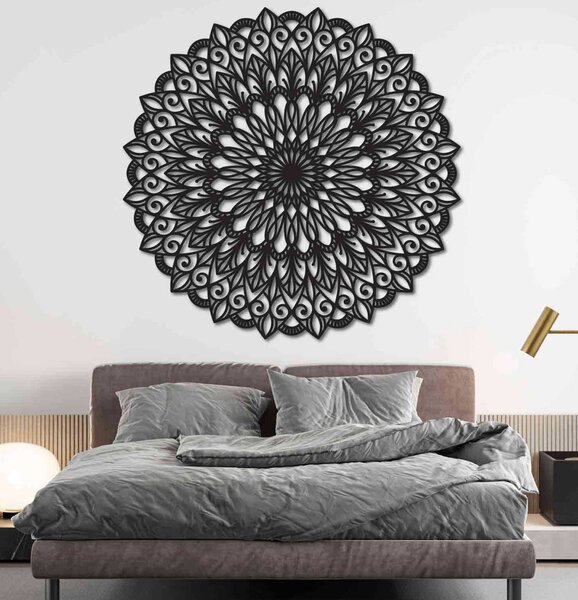 Drevená mandala na stenu - dokonalý obraz pre harmóniu v priestore | HELGA: HDF - Orech 20 cm 4375-79949 HDF0251-WALNUT-20