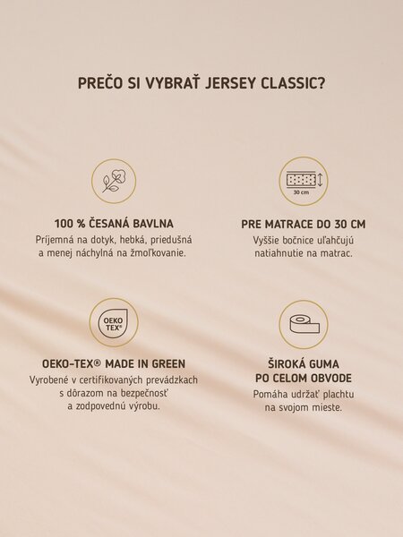 Jersey plachta do postieľky Classic 70 x 140 cm – svetlo modrá