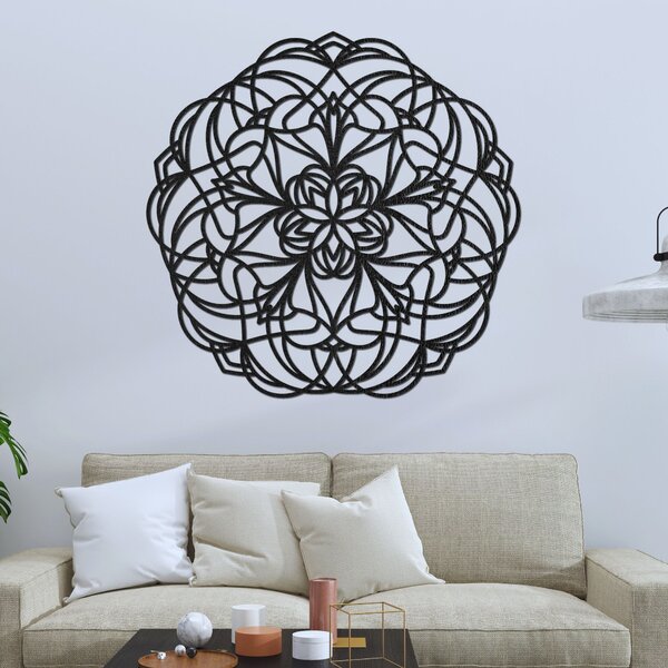 Vyrezávaná drevená dekorácia na stenu mandala | MOLLIS: HDF - Javor 20 cm 4463-92433 HDF0250