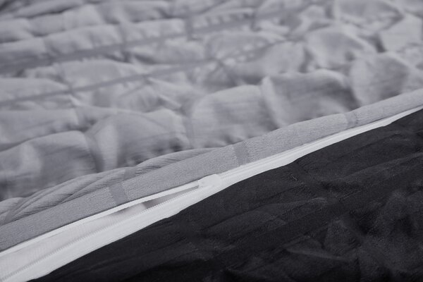 Krepové obliečky polycotton Neapol tmavo sivé 200x140cm+90x70cm TiaHome