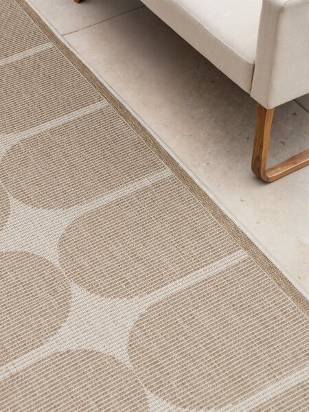 NORTHRUGS , Behúň Duet Bowen 106245 Beige/White - na von aj na doma, 80x250, béžová, chodba / predsieň