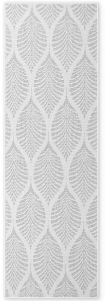 NORTHRUGS , Behúň Duet Liora 106246 White/Gray - na von aj na doma, 80x250, šedá, chodba / predsieň