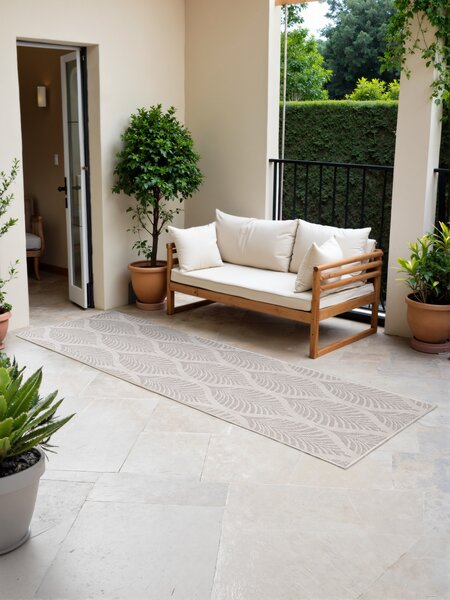 NORTHRUGS , Behúň Duet Liora 106246 White/Gray - na von aj na doma, 80x250, šedá, chodba / predsieň